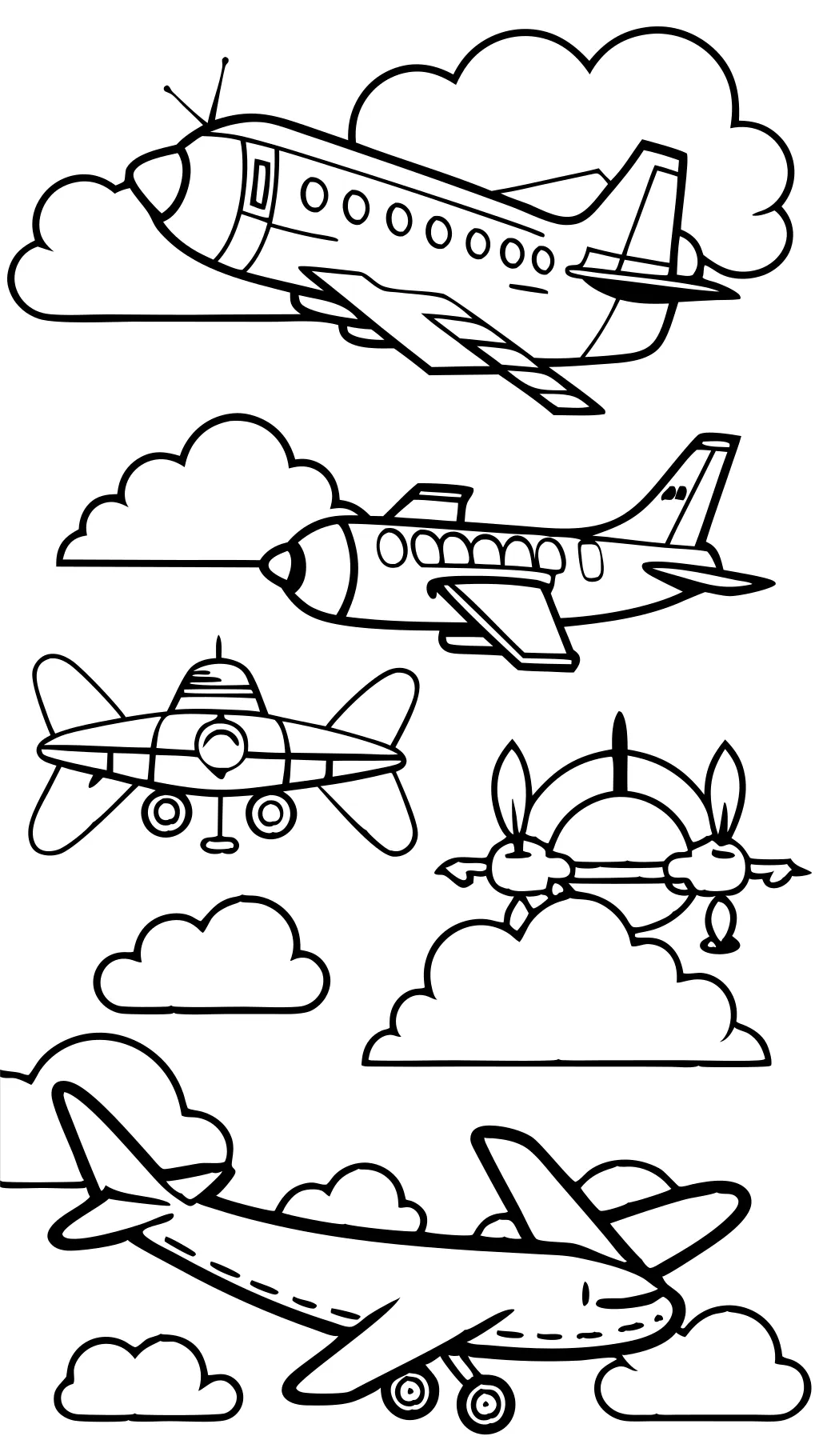 coloriages avions